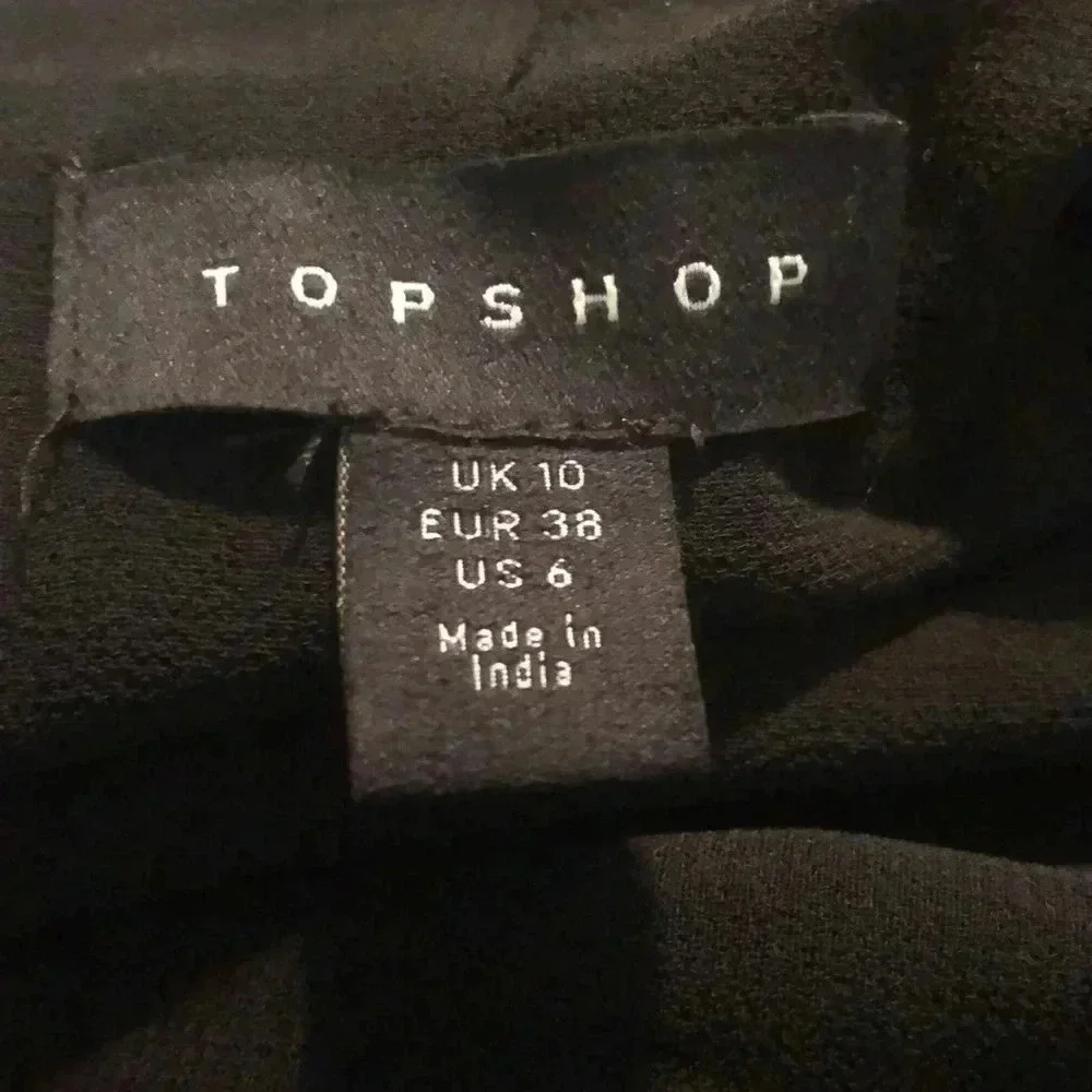 NEW TOPSHOP Idol Women's Size 6 Embellished Floral Long Midi Dress Chiffon - Picture 9 of 10